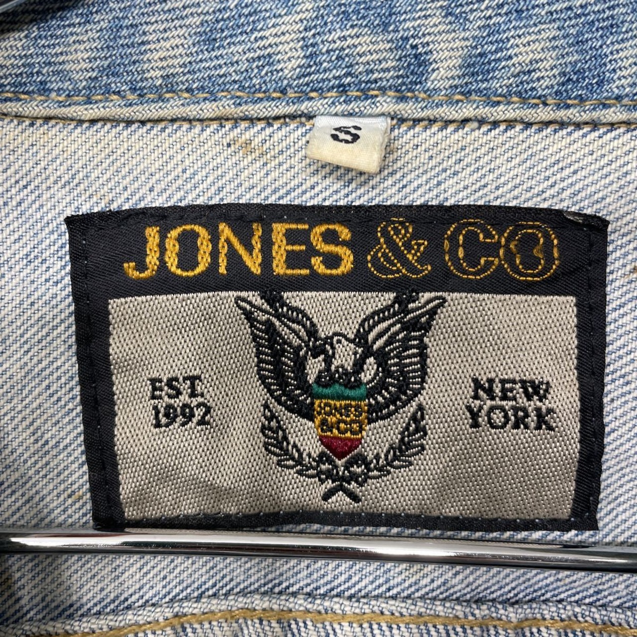 Jones&CO デニムジャケット S〜Mサイズ ジージャン ライトブルー 