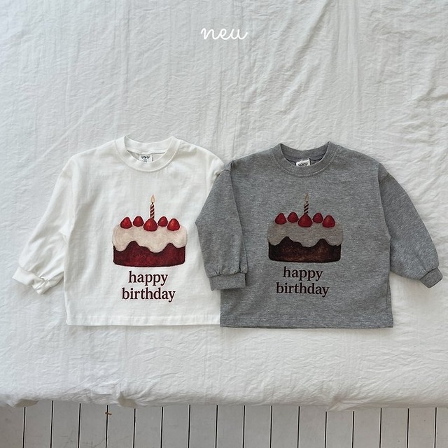 【取寄】Neu バースデイTシャツ｜秋服｜韓国子供服 ｜26/AT