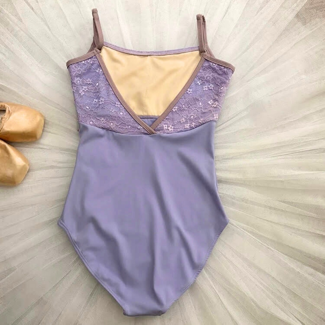 レーストップ キャミソールレオタード 2色展開 L1245