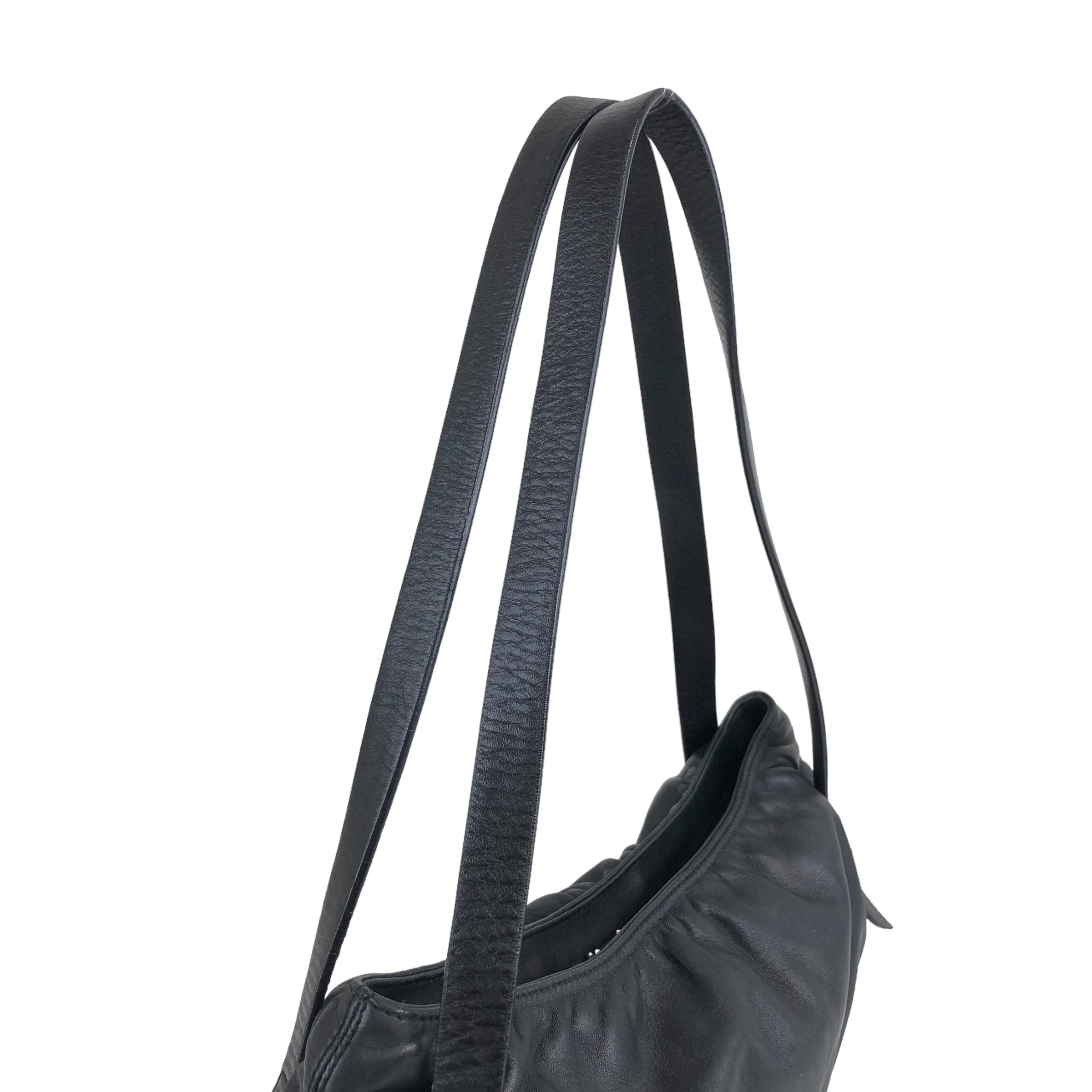 LOEWE ロエベ ショルダーバッグ ブラック アナグラム ナッパレザー