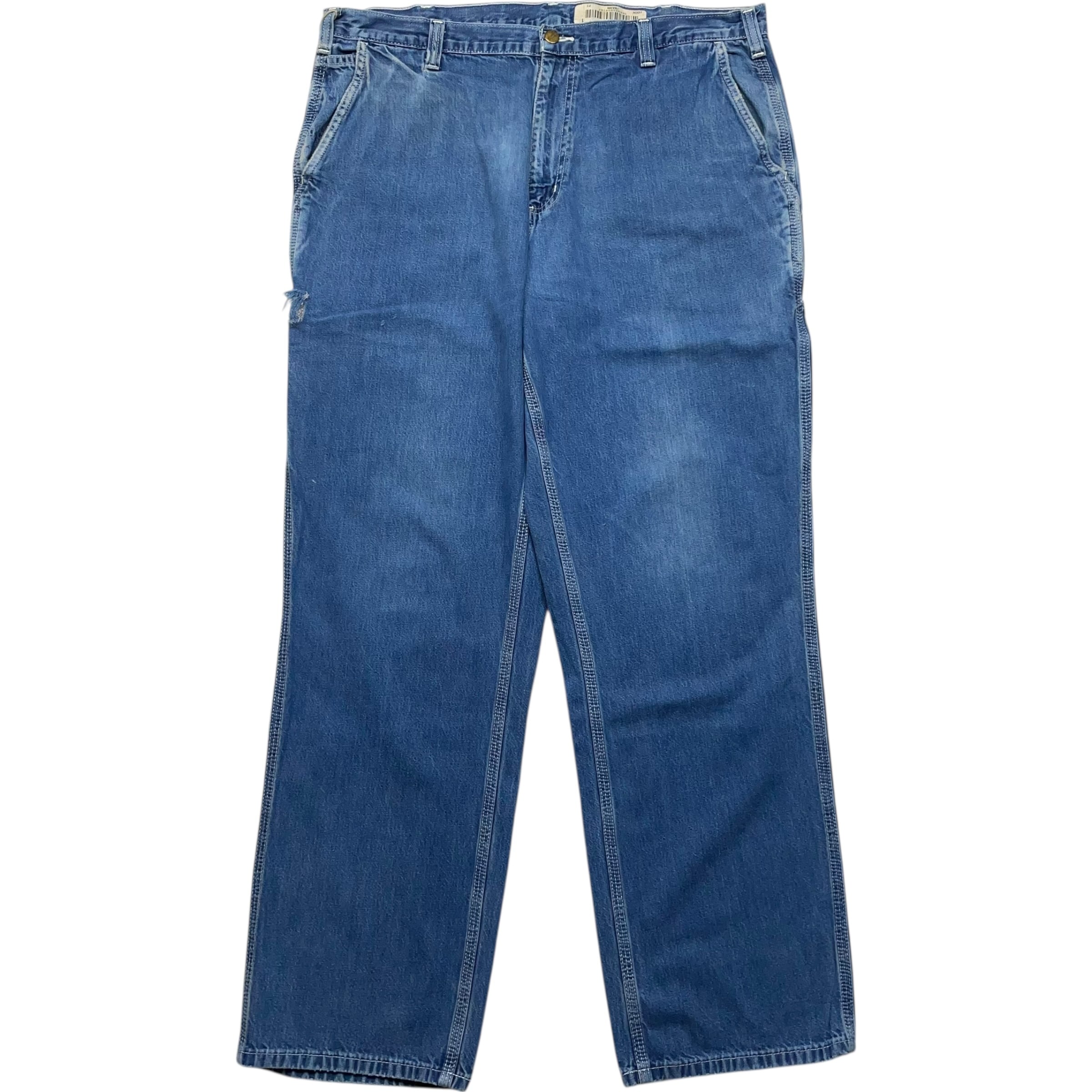 《実寸W39L33》 Carhartt カーハート デニムパンツ ペインターパンツ フェード ダメージ no.9468