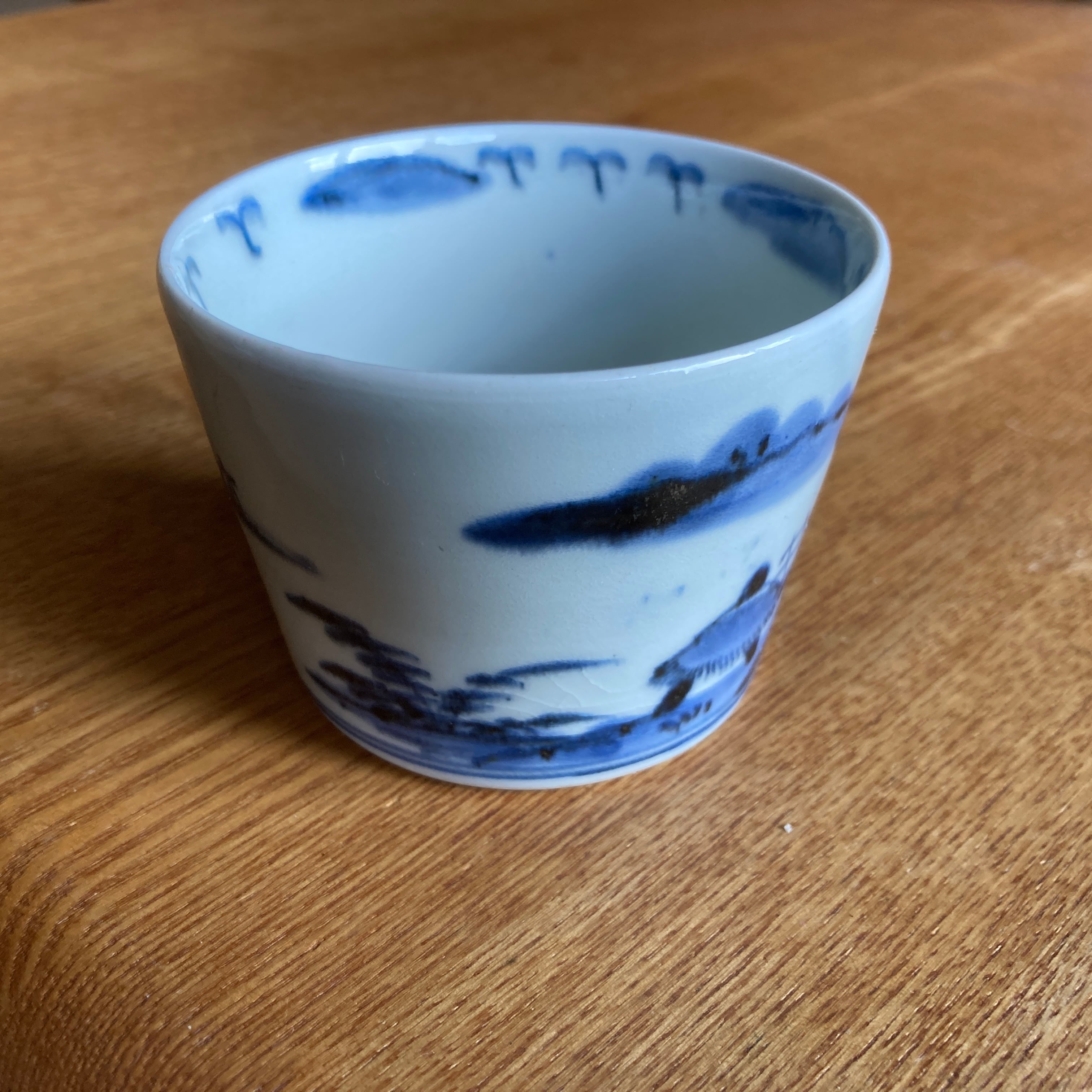 ☆そば猪口 江戸後期 幕末ごろのお品 山水紋 気軽な日常使いに | 仙台浪漫