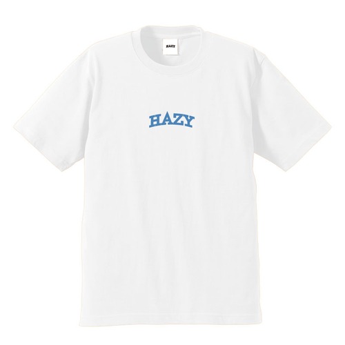 HAZY Medium Logo Tee ( White / Blue Hawaii )