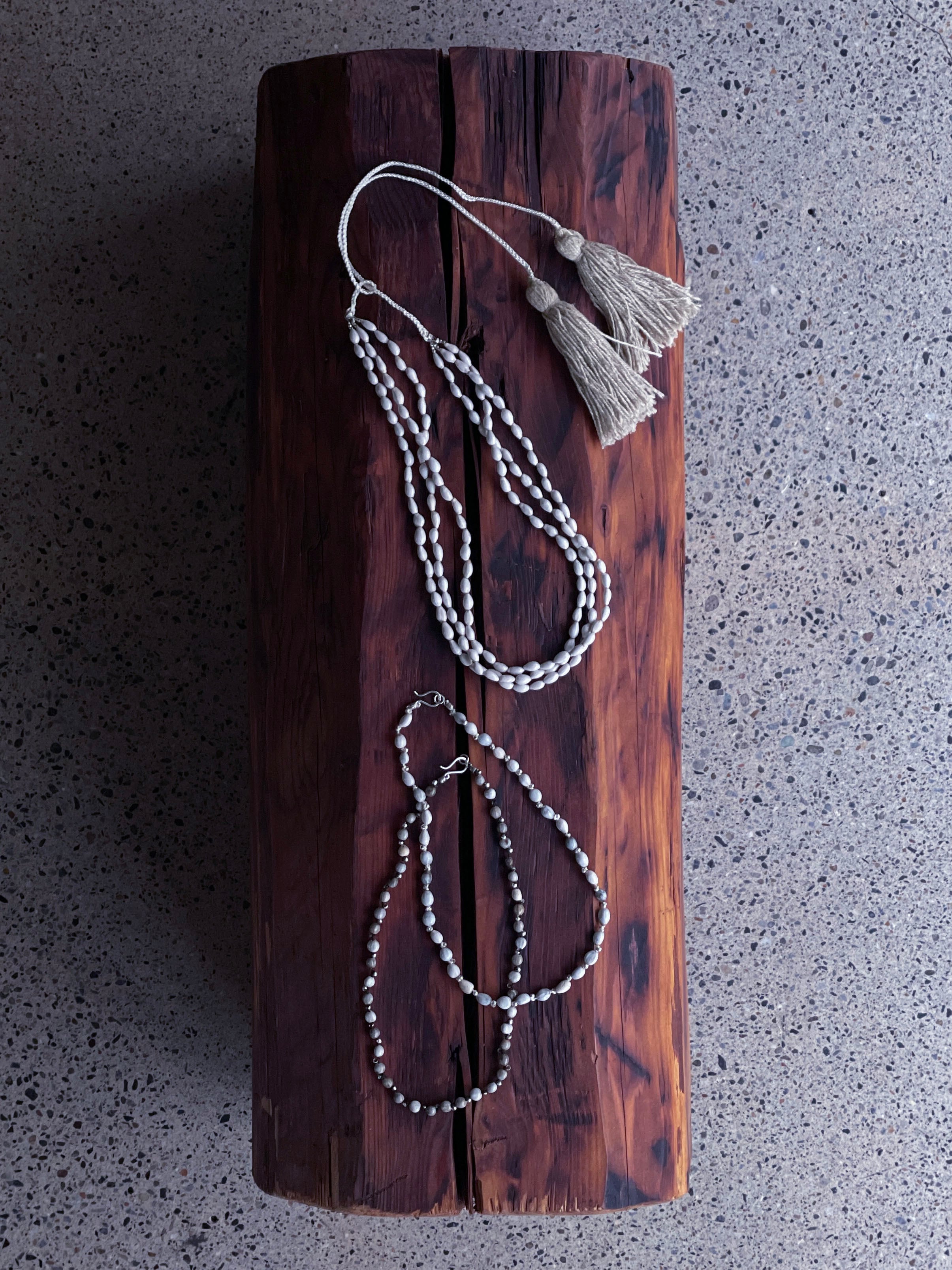 tay Original／ Juzu-dama beads tassel cord necklace | 333 & tay