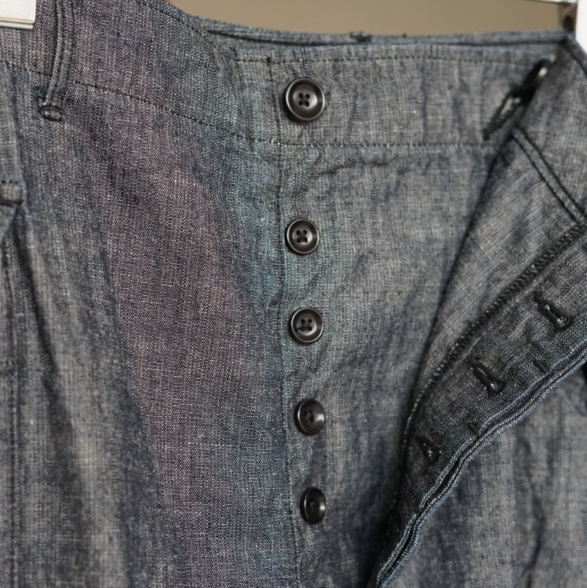 BONCOURA 43CargoPants Dungaree Cotton Linen indigo | STRAYSHEEP ONLINE