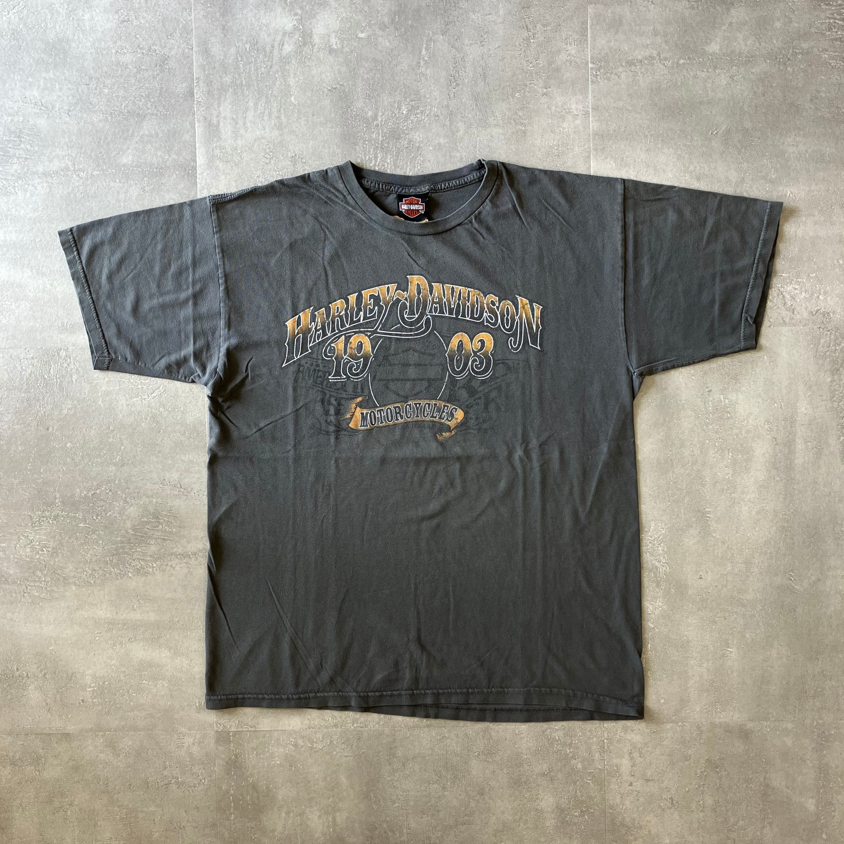 Harley-Davidson 00s 両面プリントTee L程度 No.2208