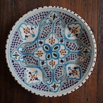 チュニジア SLAMA陶器 プレート24cm