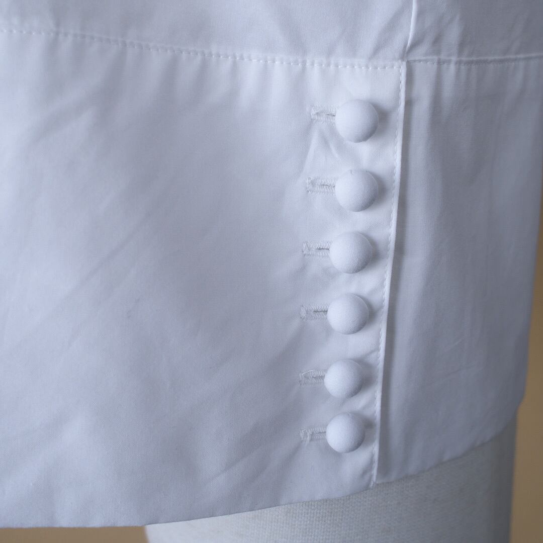 atelier naruse アトリエナルセ コットンタイプライタータックブラウス