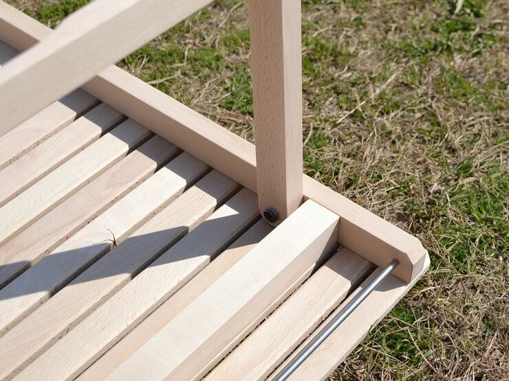 196 ひのきのキャンプ用品 ウォールナットテーブル KUROSON370