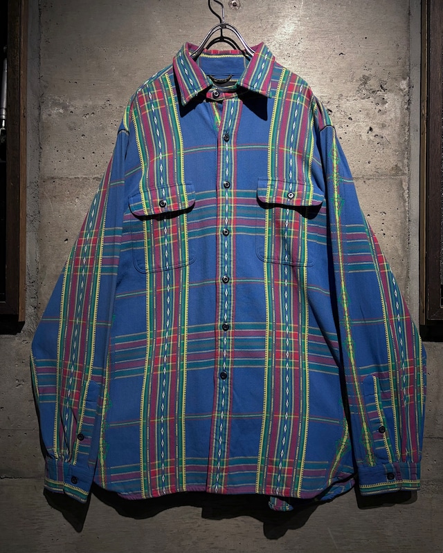 【Caka】“RLX RALPH LAUREN” Vintage Cotton Native Check Shirt