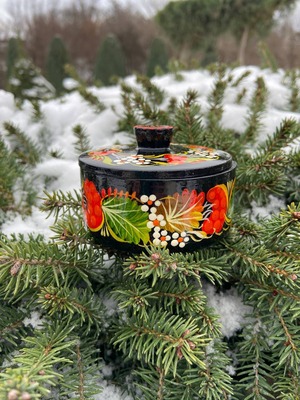 ペトリキフカのジュエリーボックス（クープッカ作）