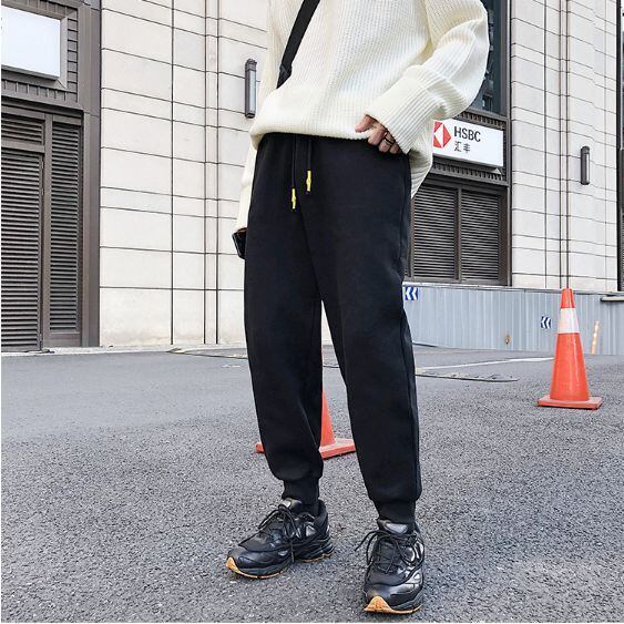 全2色 スウェット ジャージ パンツ 無地 ウエストゴム カジュアル