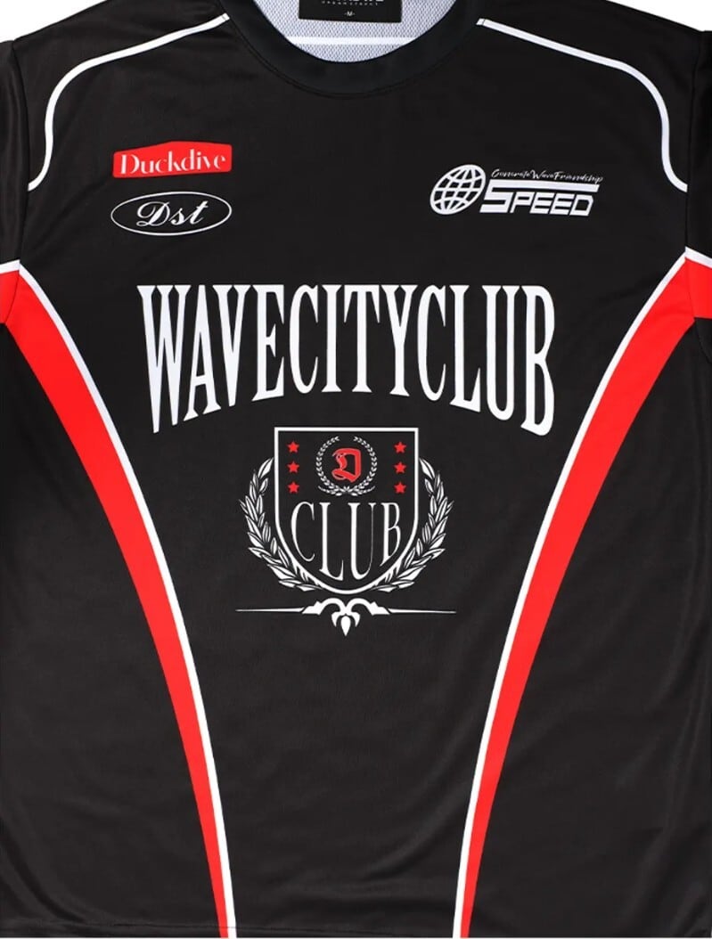 ☆aespa カリナ 着用！！【DUCKDIVE】RACER SYMBOL MESH LONG SL ver2