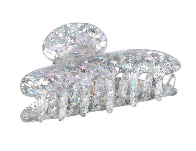 CLW2404-Disco Star Claw Clip-SILVER