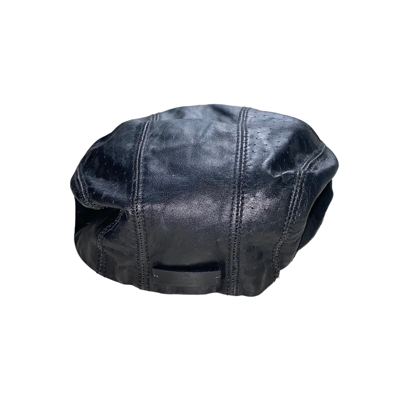 GUCCI leather hunting cap