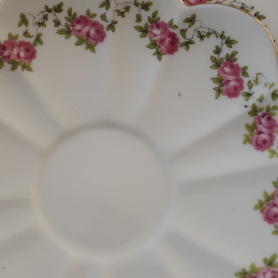 英国Shelleyシェリー フォーリー ピンクローズ トリオ カップ  