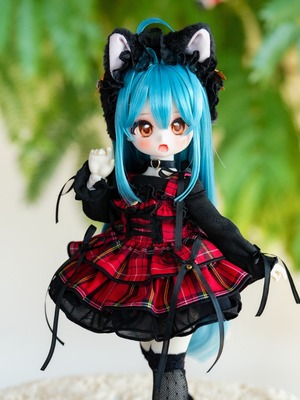 『受注 Pre-order』1/6 TinyFox【オフショルワンピ・ロックルージュ】【Off-shoulder dress(Red)】