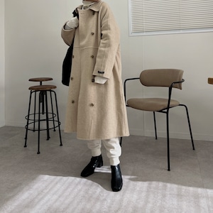 double design soutien collar coat