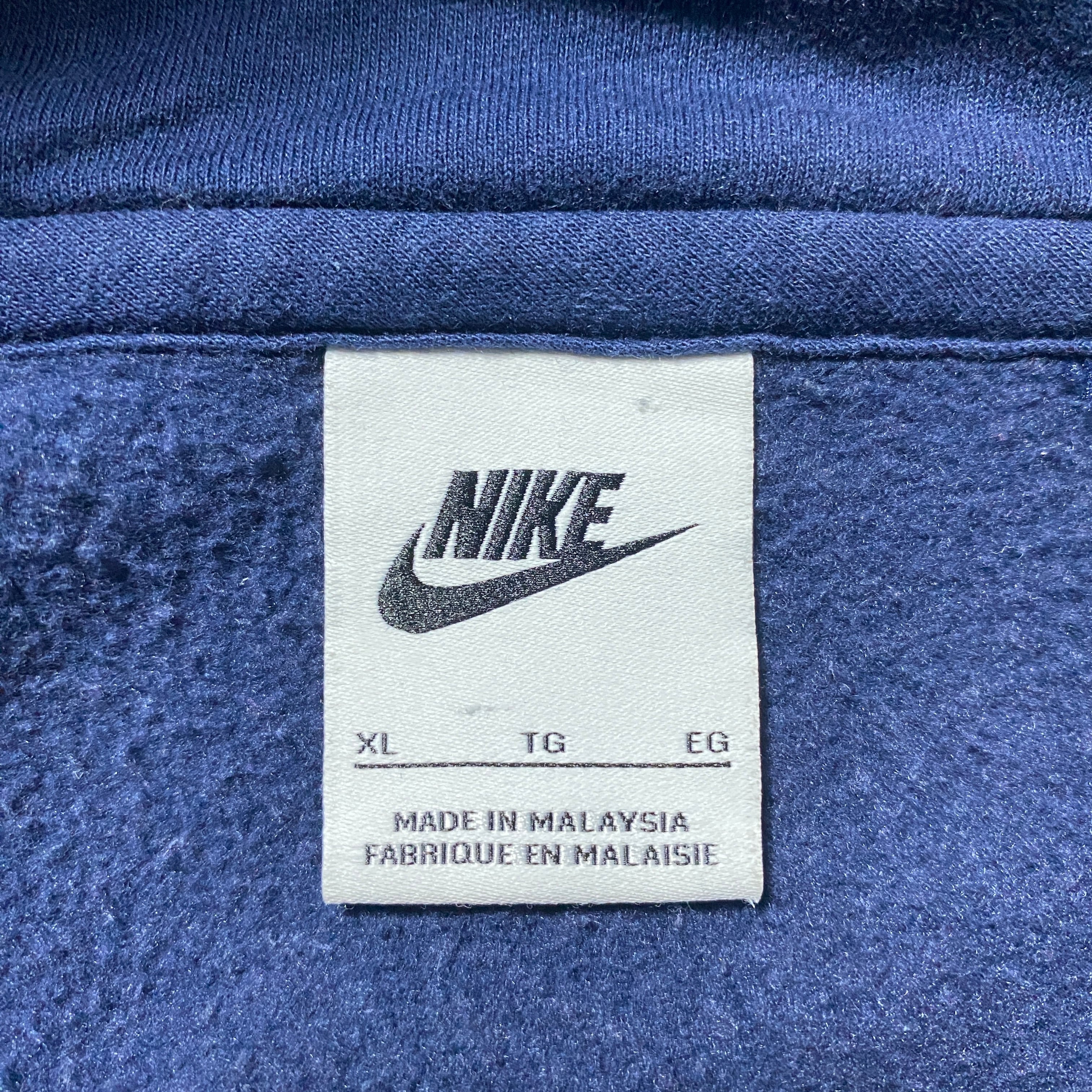 Size.XL】NIKE ナイキ スウォッシュ 刺繍ワンポイント ネイビー