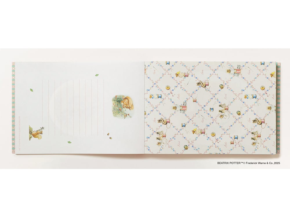 ピーターラビット　ボーダーファインアーツ　【ピーターラビットのブックエンド】 新刊【【100枚レターBOOK】ピーターラビット™の世界 | atelier Grace Rose