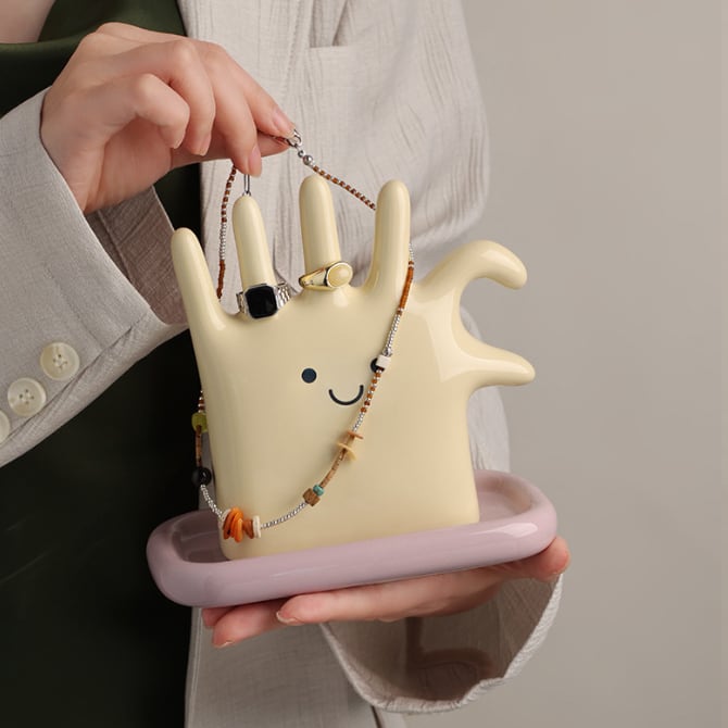 アクセサリースタンド ジュエリー 小物収納 鍵置き 手型デザイン 卓上