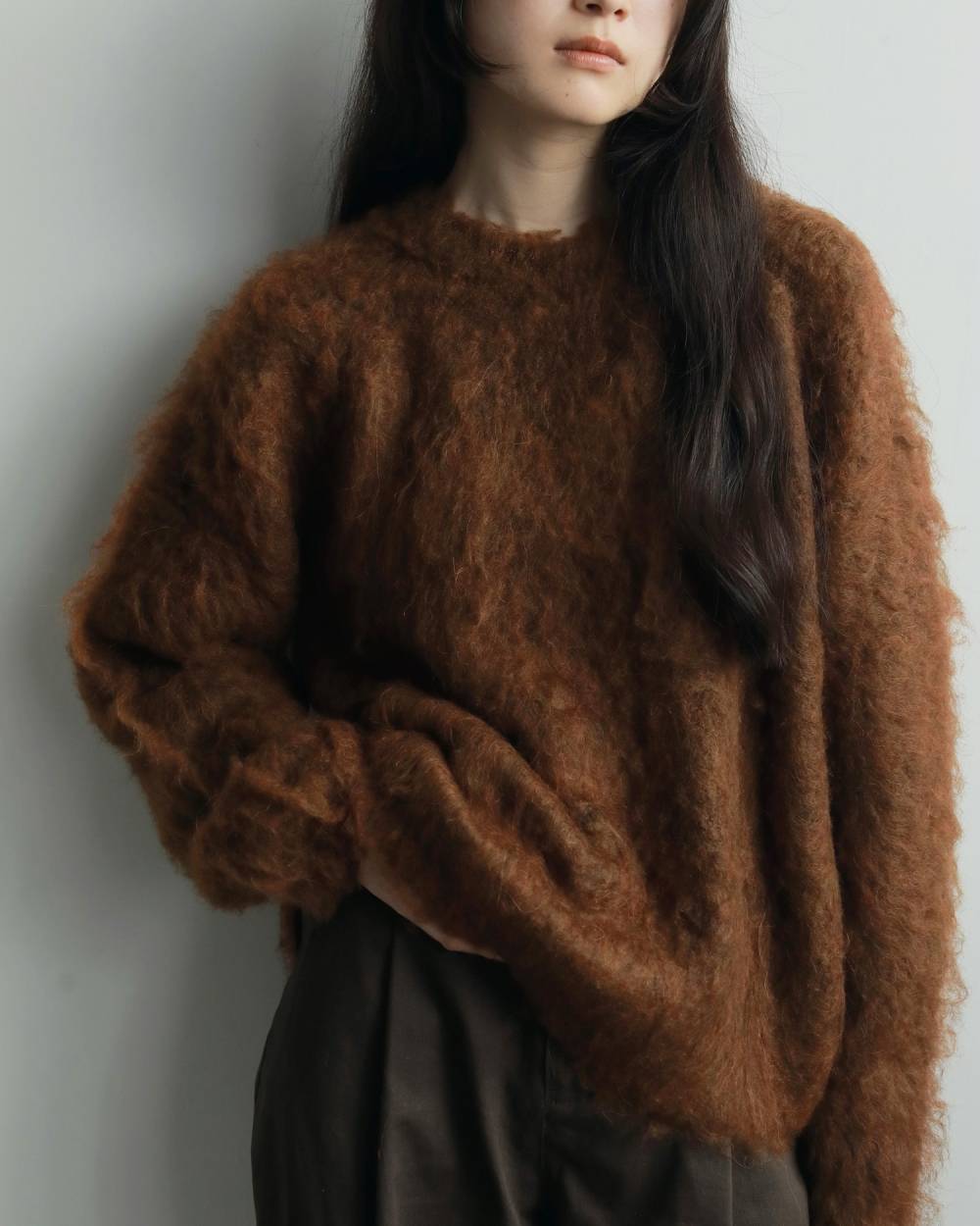 anuke アンヌーク Brashed Knit Pullover 62520523 | ANERCA & L.I.V