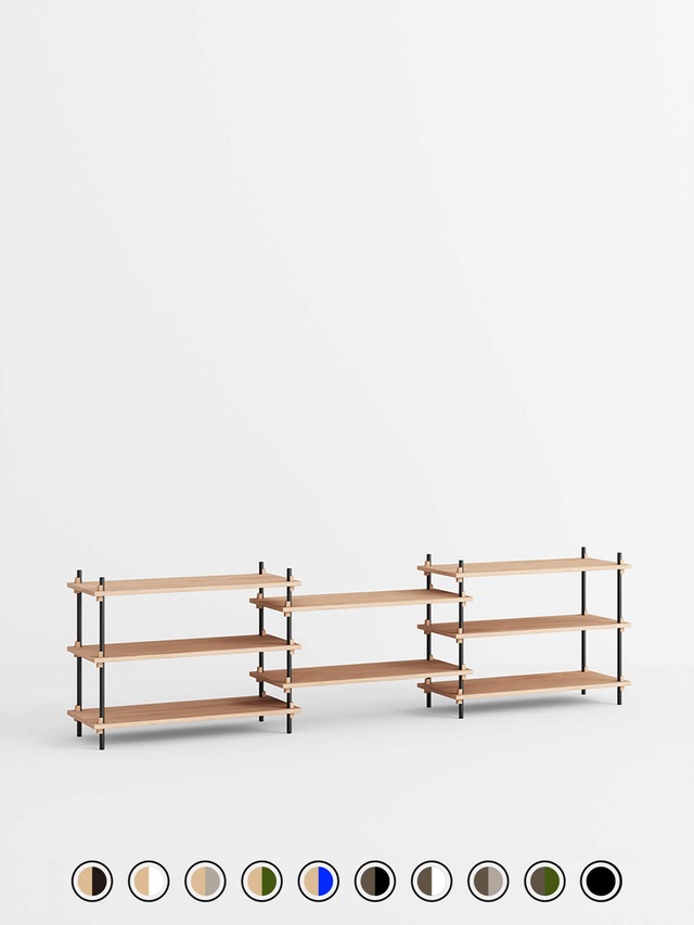 MOEBE Shelving System セット S.65.3.A（11カラー）