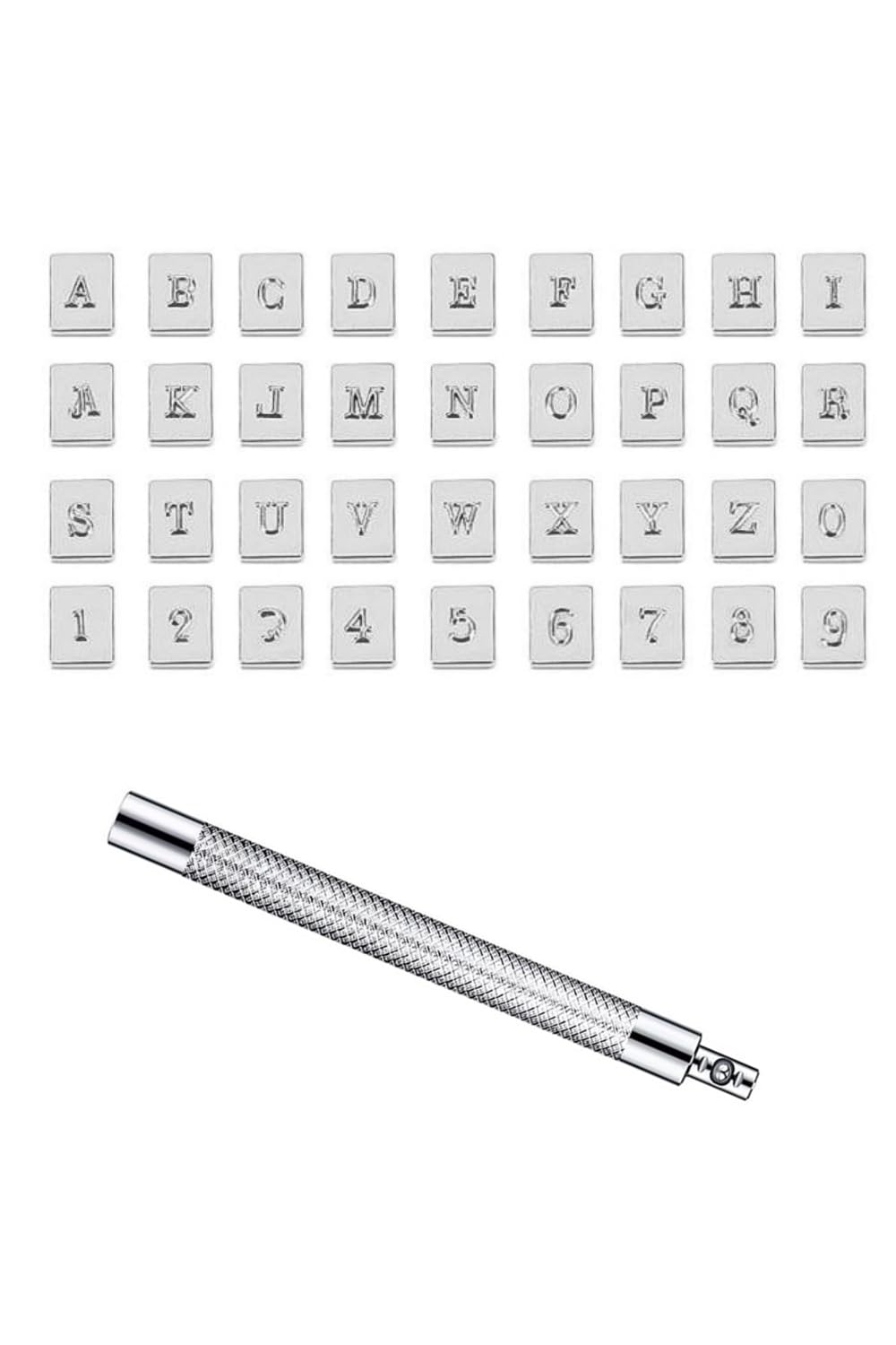 【在庫処分】 刻印セット レザークラフト 交換式刻印 3.5mm 36個セット 革用刻印セット DIY 手作り レザークラフト道具 革細工 打ち具 道具