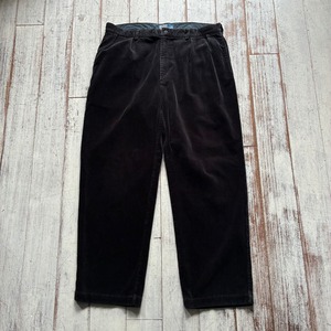 -Ralph Lauren- black corduroy wide pants