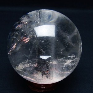 水晶 丸玉 68mm スフィア 置物 水晶玉 一点物 151-9068