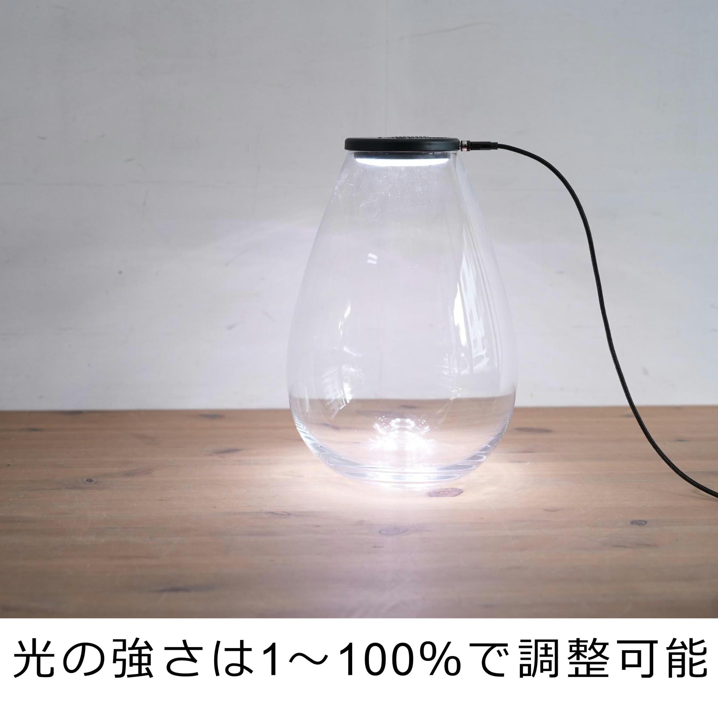 換気機能付き最新LED照明 Air&light ◇容器付きset【cuboid】（15cm