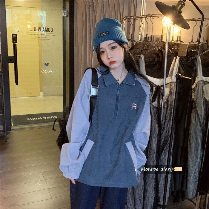 カラーセーター スプリングルーズジャケット トップス ロング 春物 モンロー19949778905