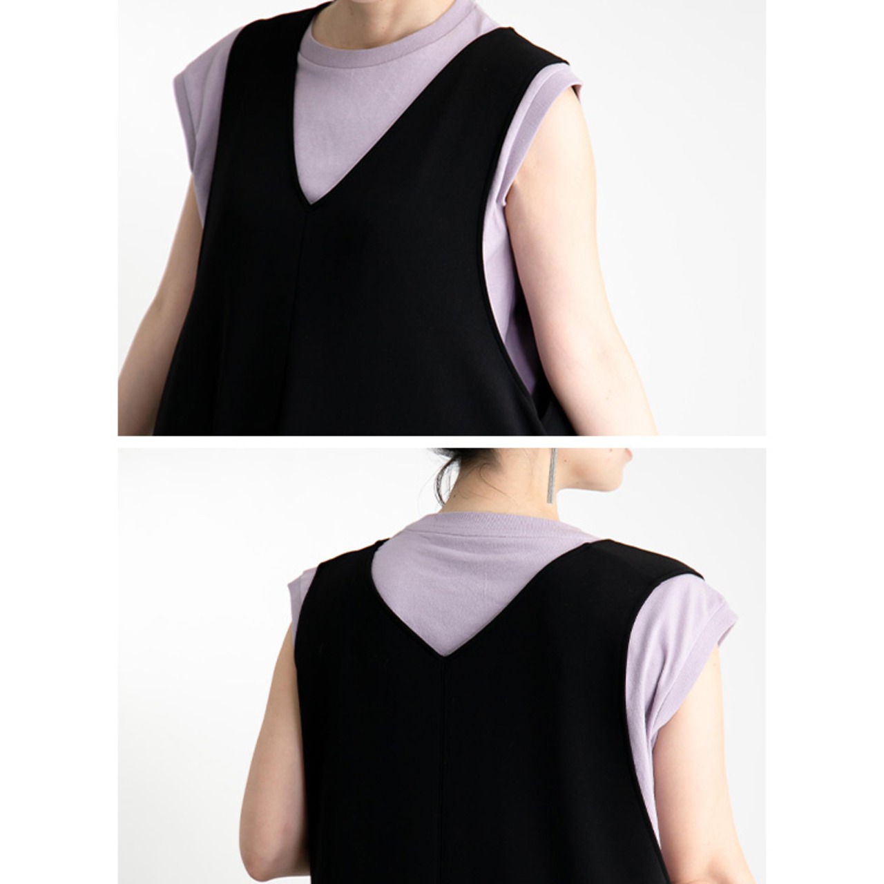 美ドレープデザインジャンパースカート