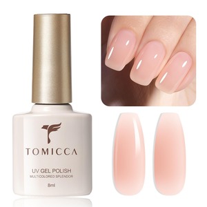 【人気】TOMICCA ジェルネイル ピュアカラージェル 単色 ジェルネイルポリッシュ 8ml UV/LED対応 ポリッシュタイプ 初心者＆プロ適用 (ヌードピンク)