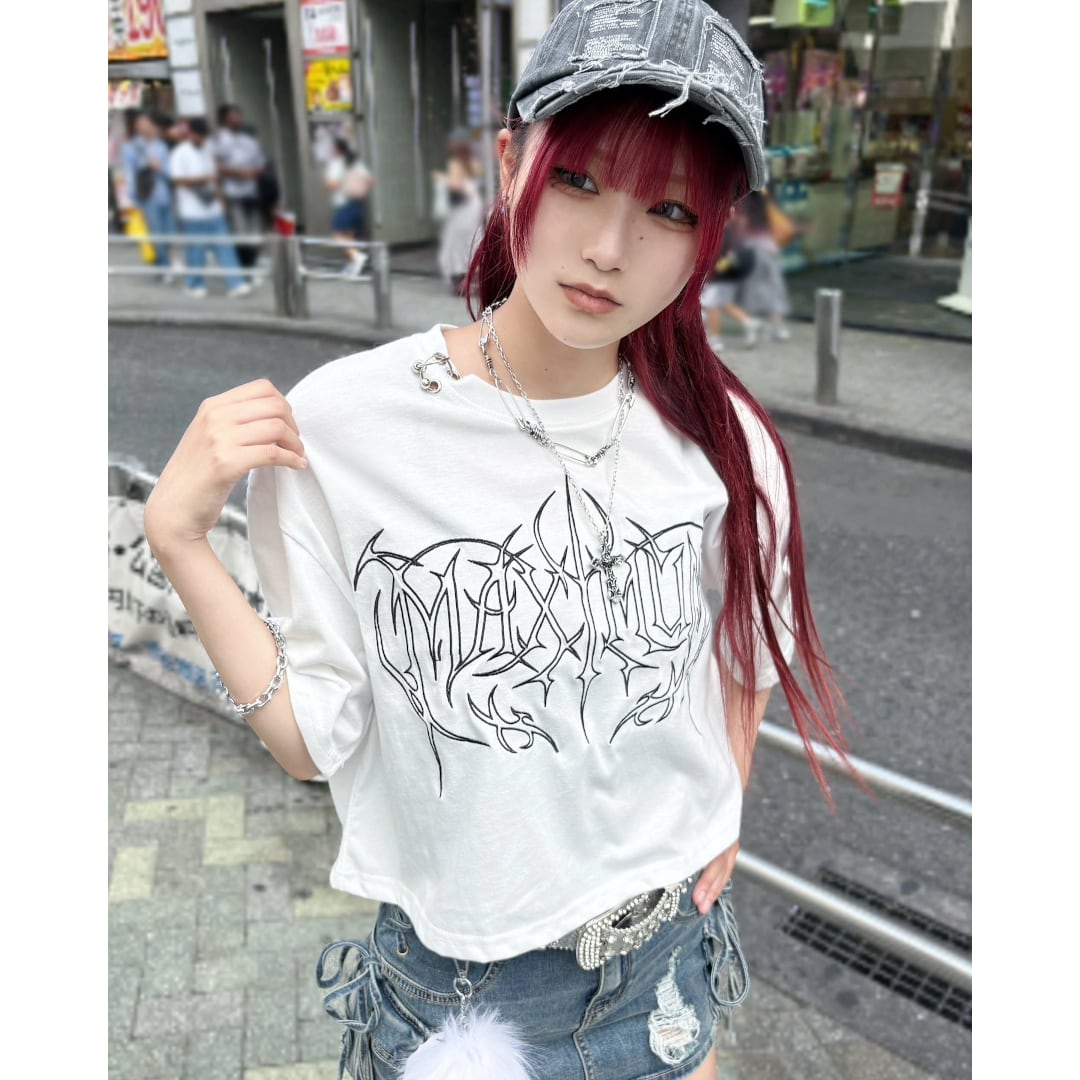 ネックピアス☆ロゴクロップドTシャツ | VOLCAN&APHRODITE 公式通販