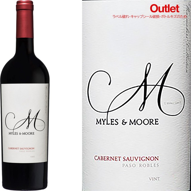 [アウトレット]2022 マイルス＆ムーア　カベルネソーヴィニヨン　Myles & Moore  Cabernet Sauvignon
