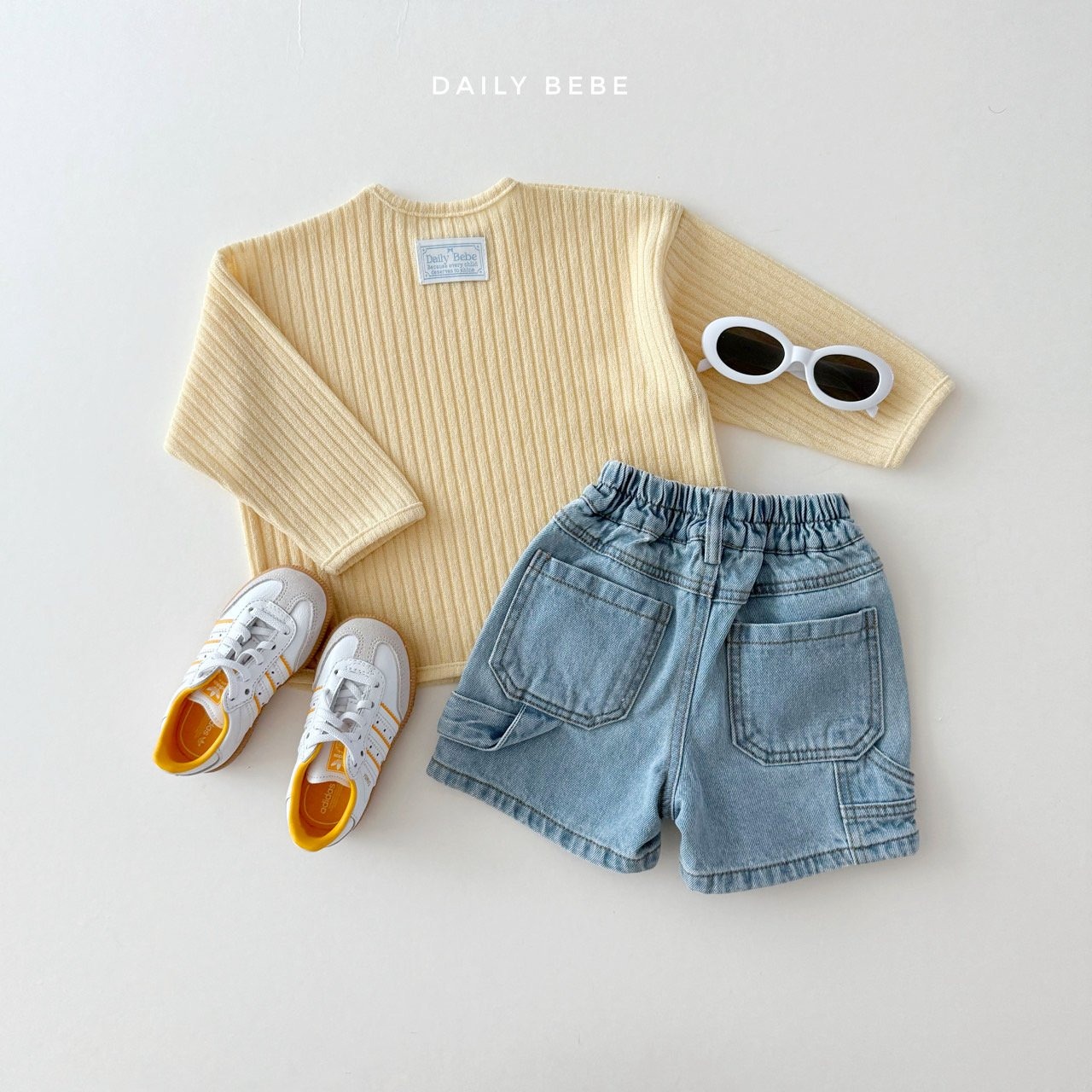[DAILY BEBE] Goricheong Shorts / [데일리베베] 고리청반바지