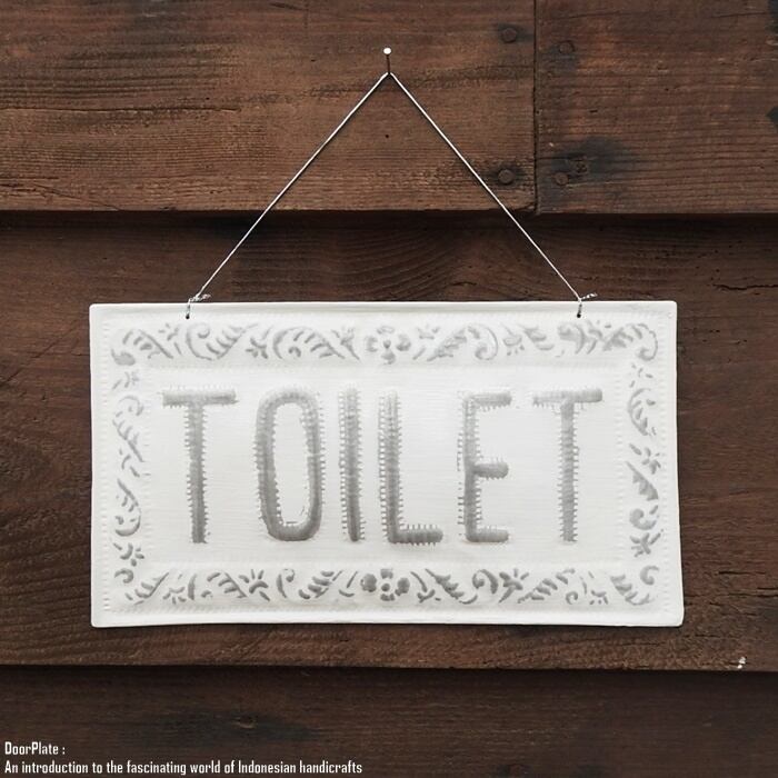 アルミ製 サインボード TOILET 30cm トイレ看板 おしゃれ 店舗看板