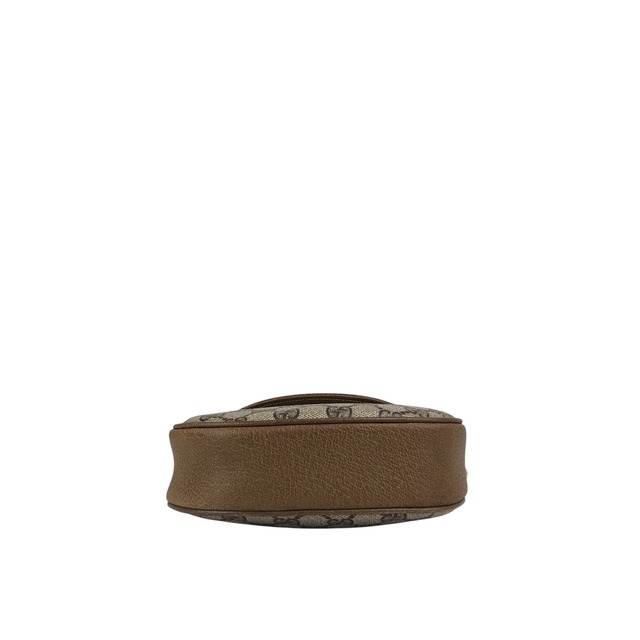 GUCCI グッチ GGプラス ショルダーバッグ ベージュ PVCレザー ラウンド ミニバッグ vintage ヴィンテージ オールド ku752d