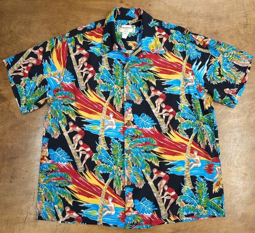 4570 KAMEHAMEHA MADE IN HAWAII アロハシャツ ハワイアン メンズ古着 サイズL