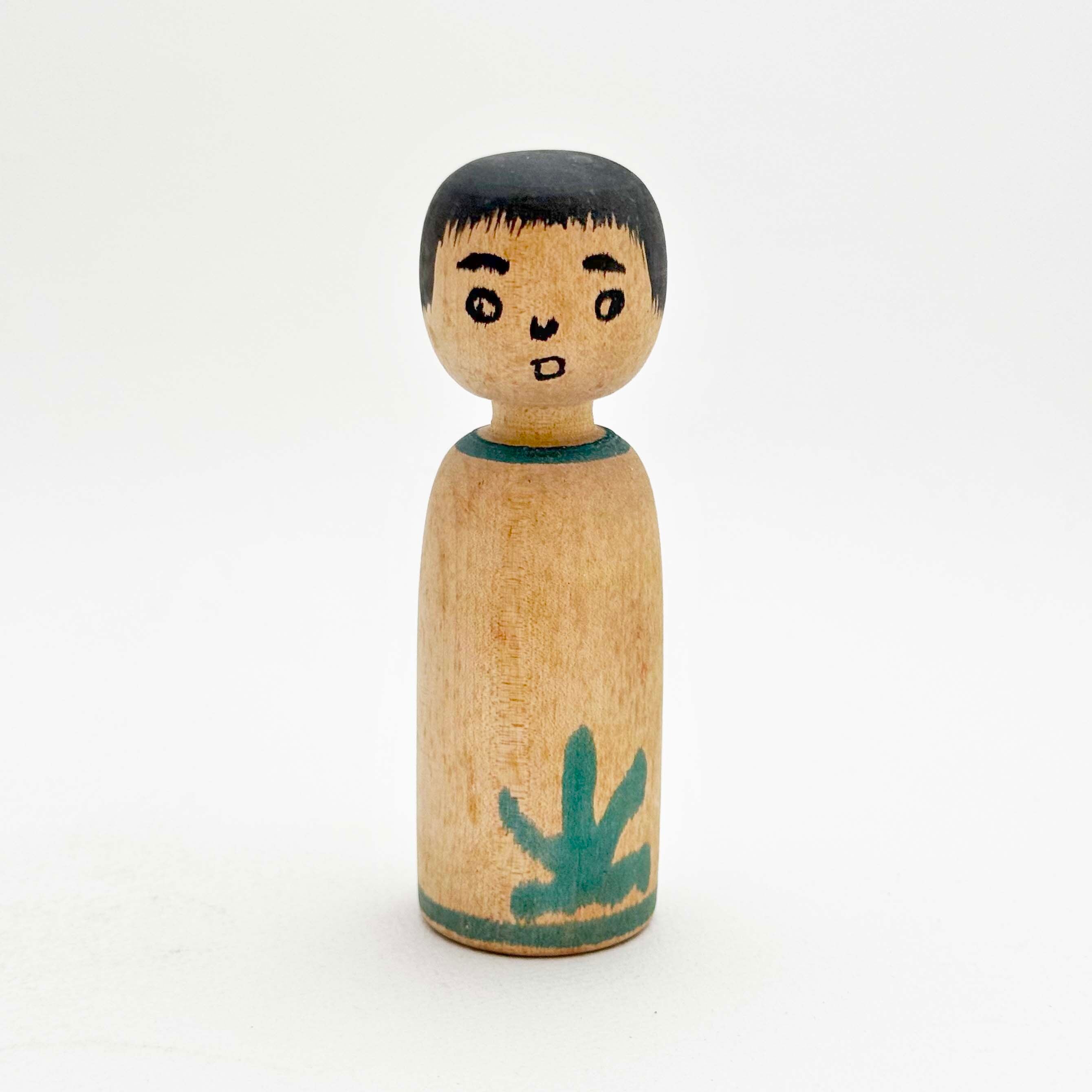 今晃工人こけし / 嶽時代(緑)