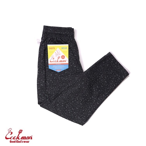 COOKMAN (クックマン) Chef Pants Black Leopard (シェフパンツ ブラックレオパード ) ブラック 231-13801