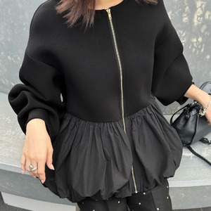 ペプラム ギャザー ブルゾン 3412490