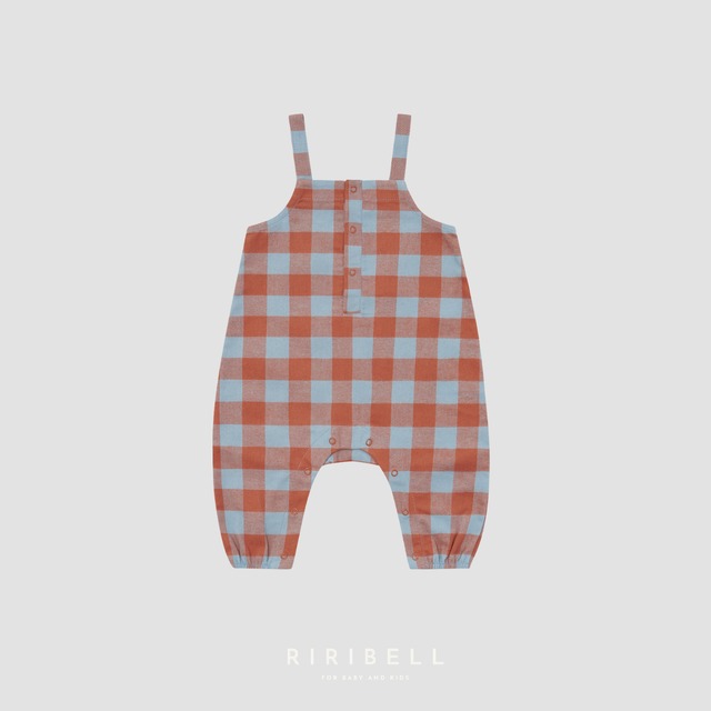 送料無料【ORGANIC ZOO】Maple Gingham Salopettes