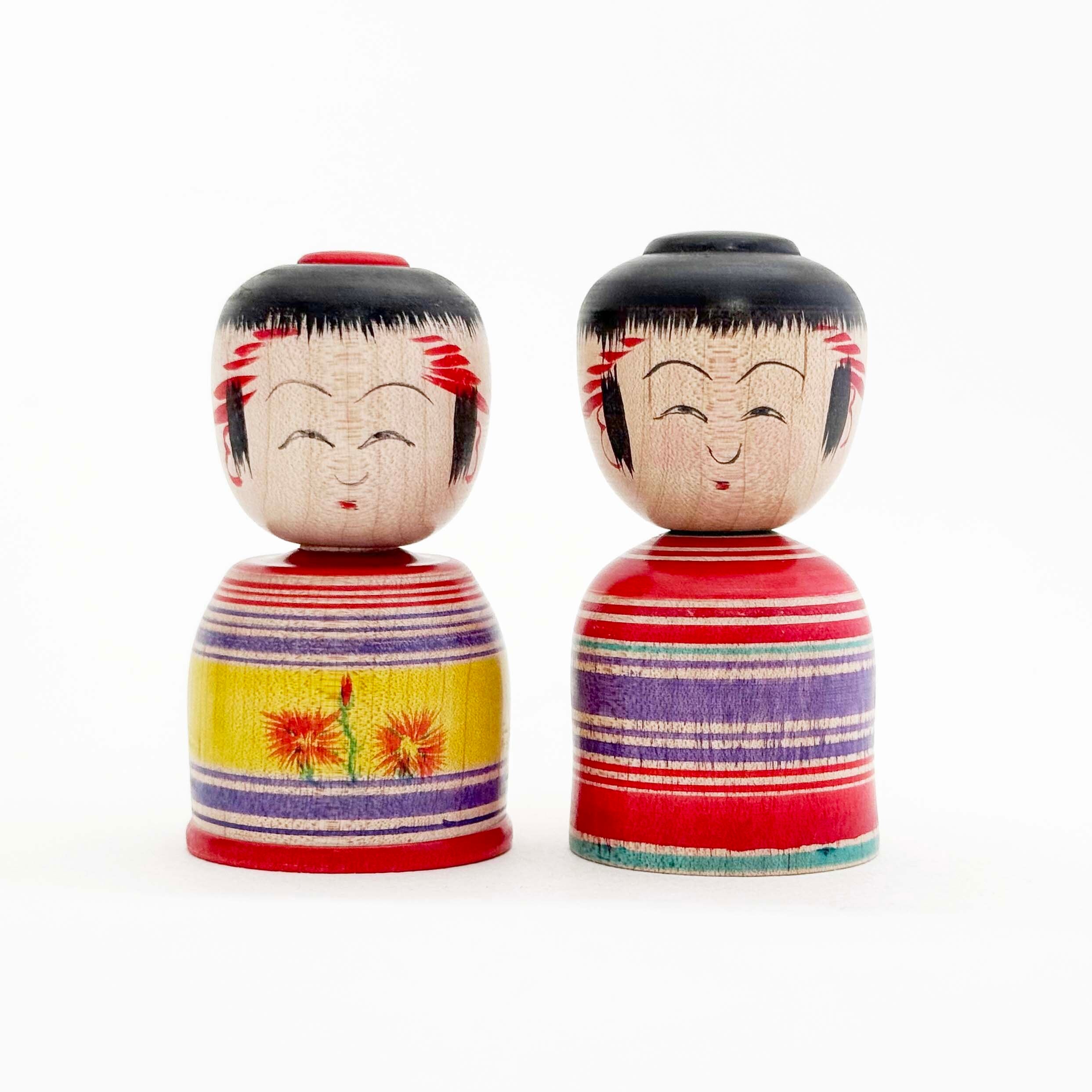 肘折系 / 阿部薫工人(なでしこ&縞 2本セット)