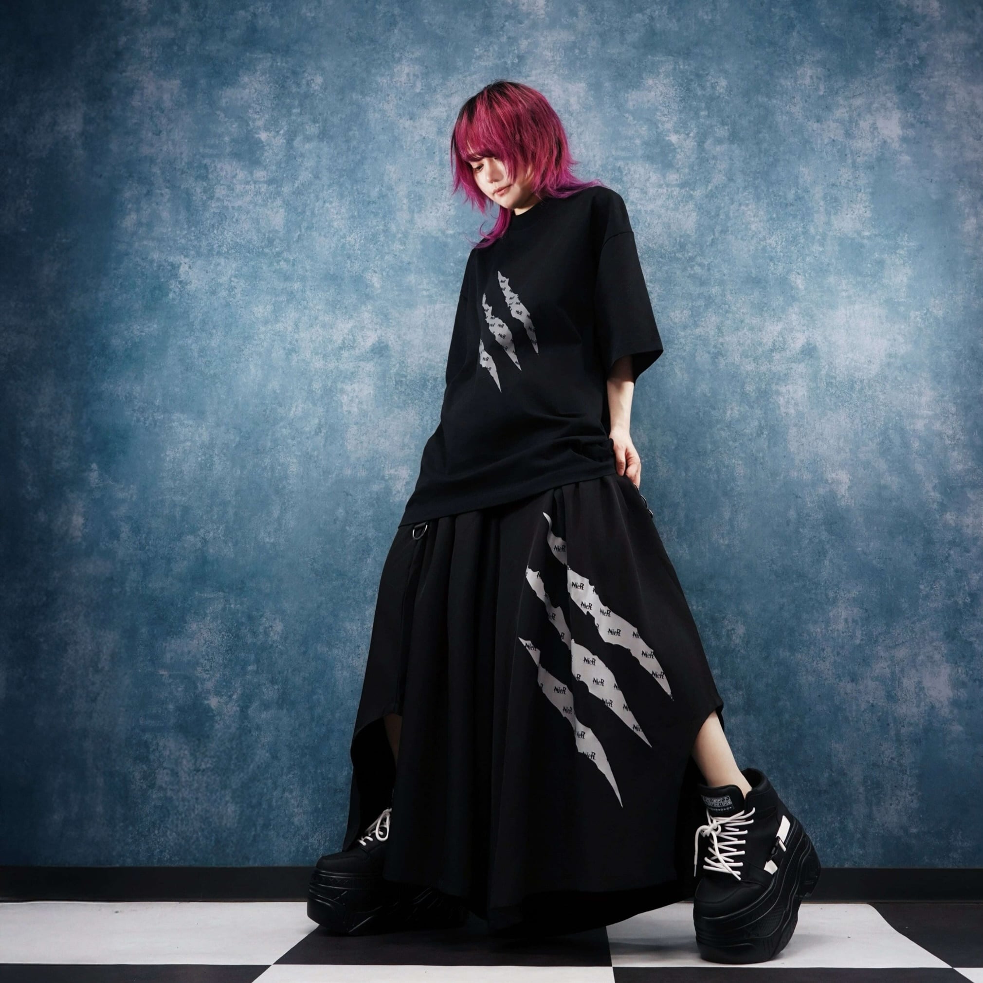 トップス＋ボトムスセット》BLACK CLAW MARKS SET-UP | NIER CLOTHING