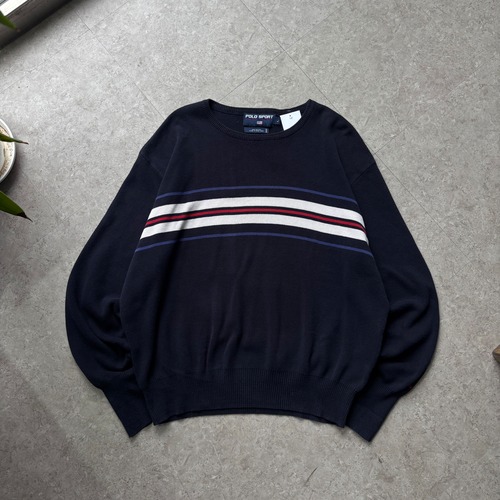 90s POLO SPORT cotton knit sweater【仙台店】