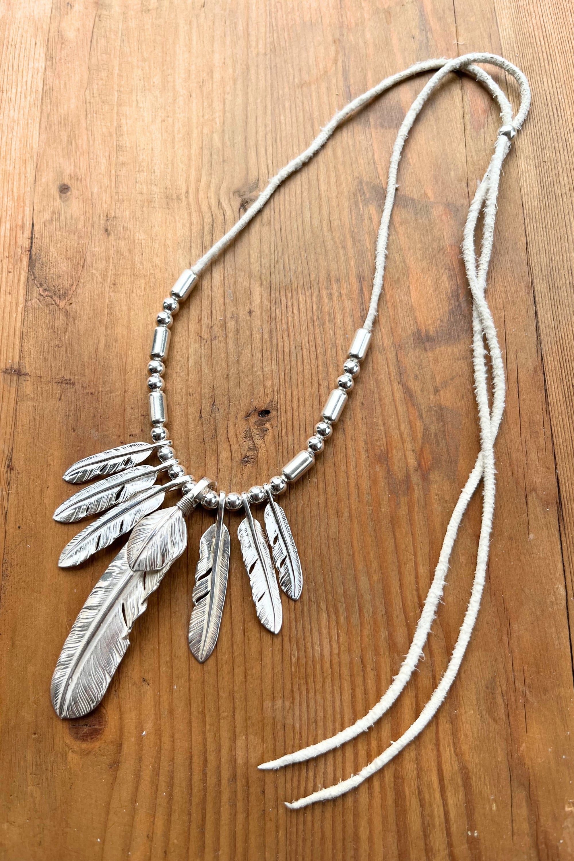 go75 上銀銀ハート特大フェザー、フェザーカスタム