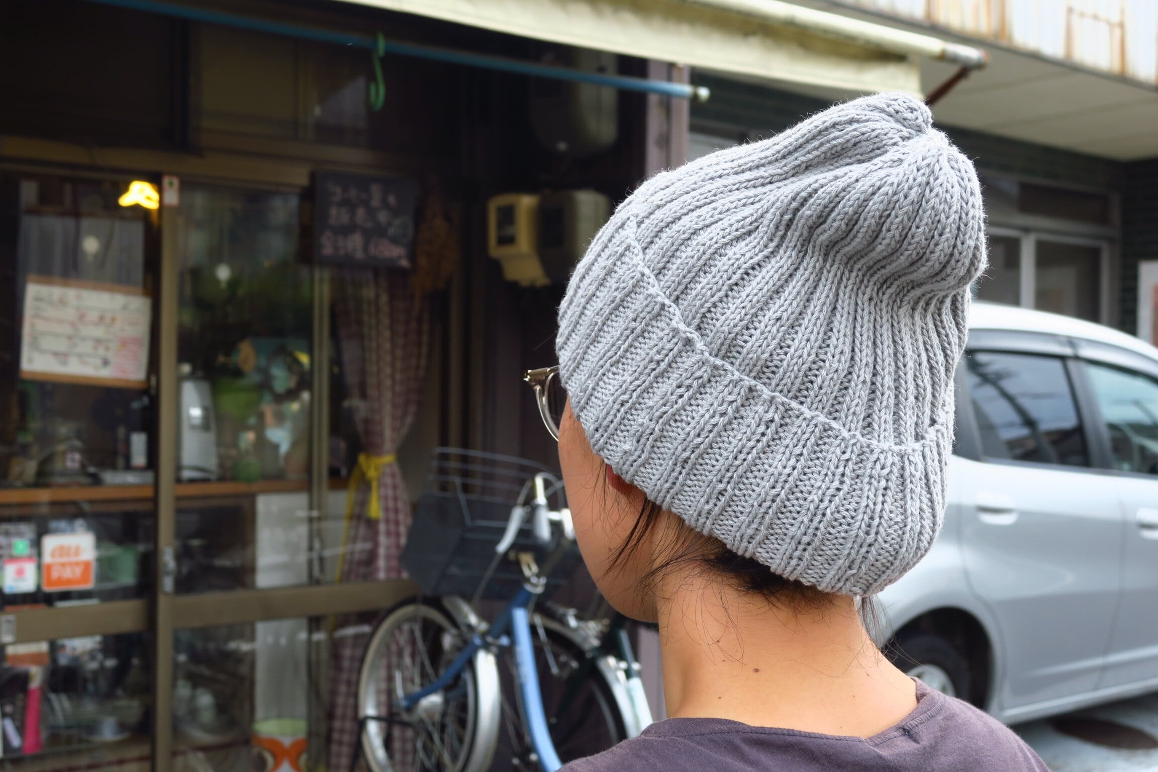 秋山毛糸店オリジナルレシピ 「リネンとコットンでサマーニット帽