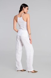 オスカリート ホルターネックトップ シャンティイレース ホワイト 2、3サイズ